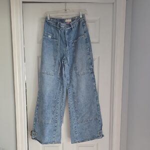 Free People Light Blue Baggy Jeans